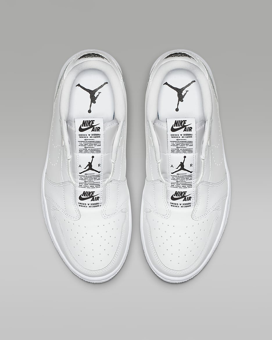 Air Jordan 1 Retro Low Slip Women's Shoes - White/Black