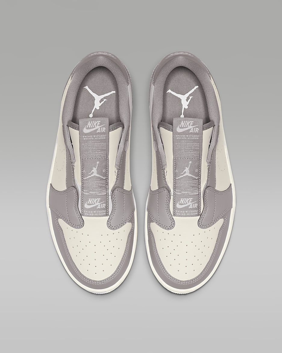 Air Jordan 1 Retro Low Slip Women's Shoes - Atmosphere Grey/Pale Ivory/Pale Ivory