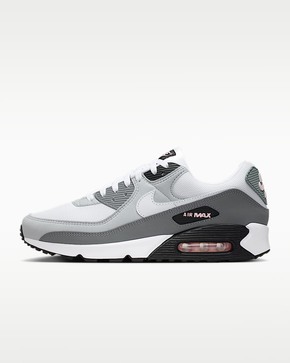 Nike Air Max 90 Men's Shoes - Wolf Grey/Pink Foam/Smoke Grey/White
