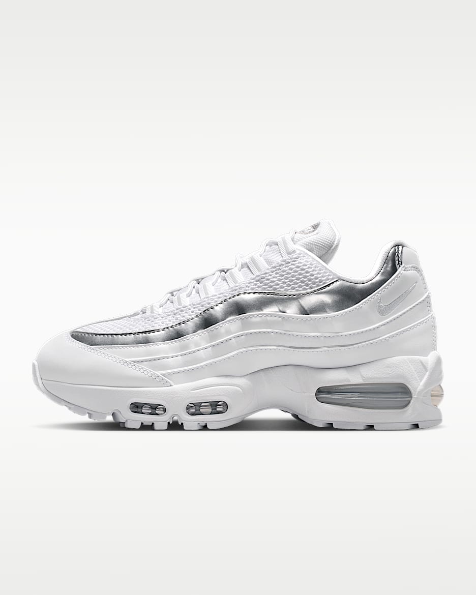 Chaussures Nike Air Max 95 SE pour femme - Blanc/Light Charcoal/Metallic Silver/Pure Platinum