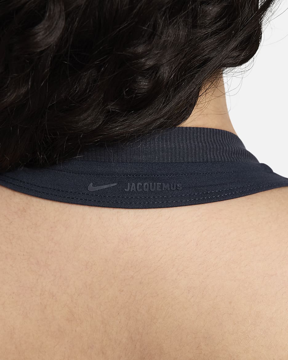 Nike x Jacquemus haltertop voor dames - Dark Obsidian