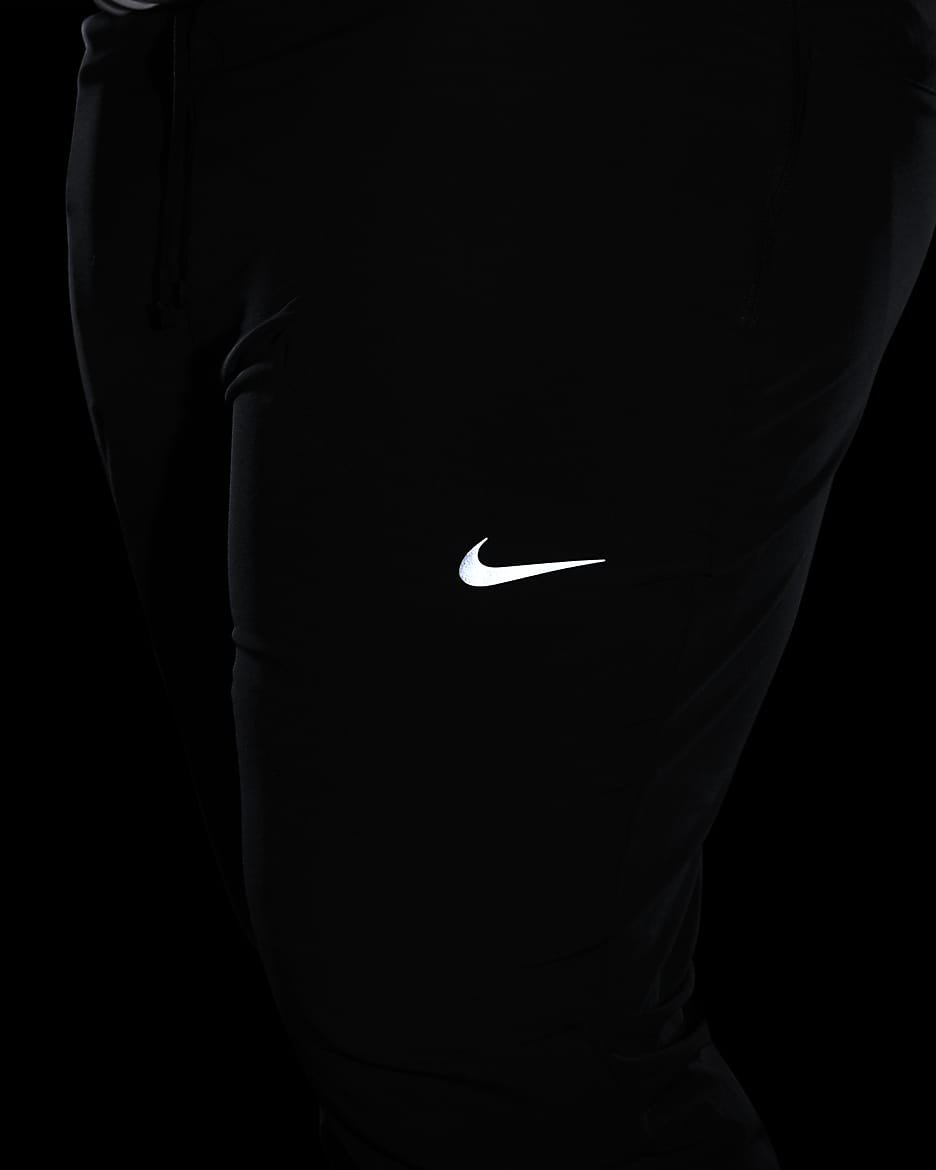 Vævede Nike Phenom Dri-FIT-løbebukser til mænd - sort