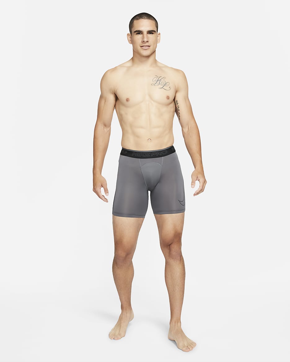 Nike Pro Dri-FIT Men's Shorts - Iron Grey/Black/Black