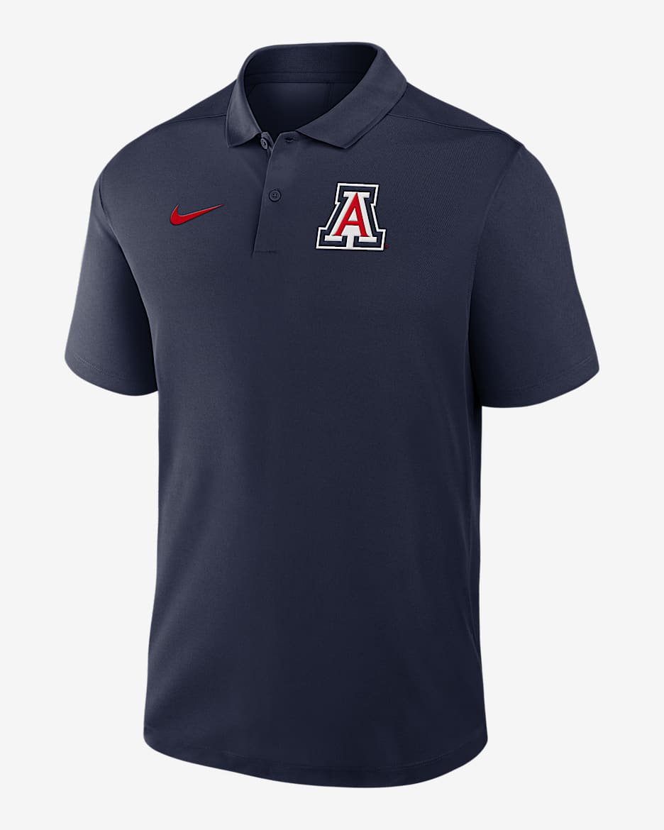 Polo universitario Nike Dri-FIT para hombre Arizona Primetime Victory Primary Logo - Azul marino