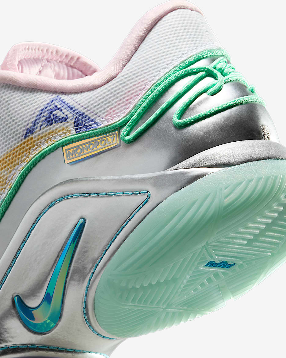 LeBron XXII "Currency" Basketball Shoes - White/Green Glow/Pink Foam/Baltic Blue