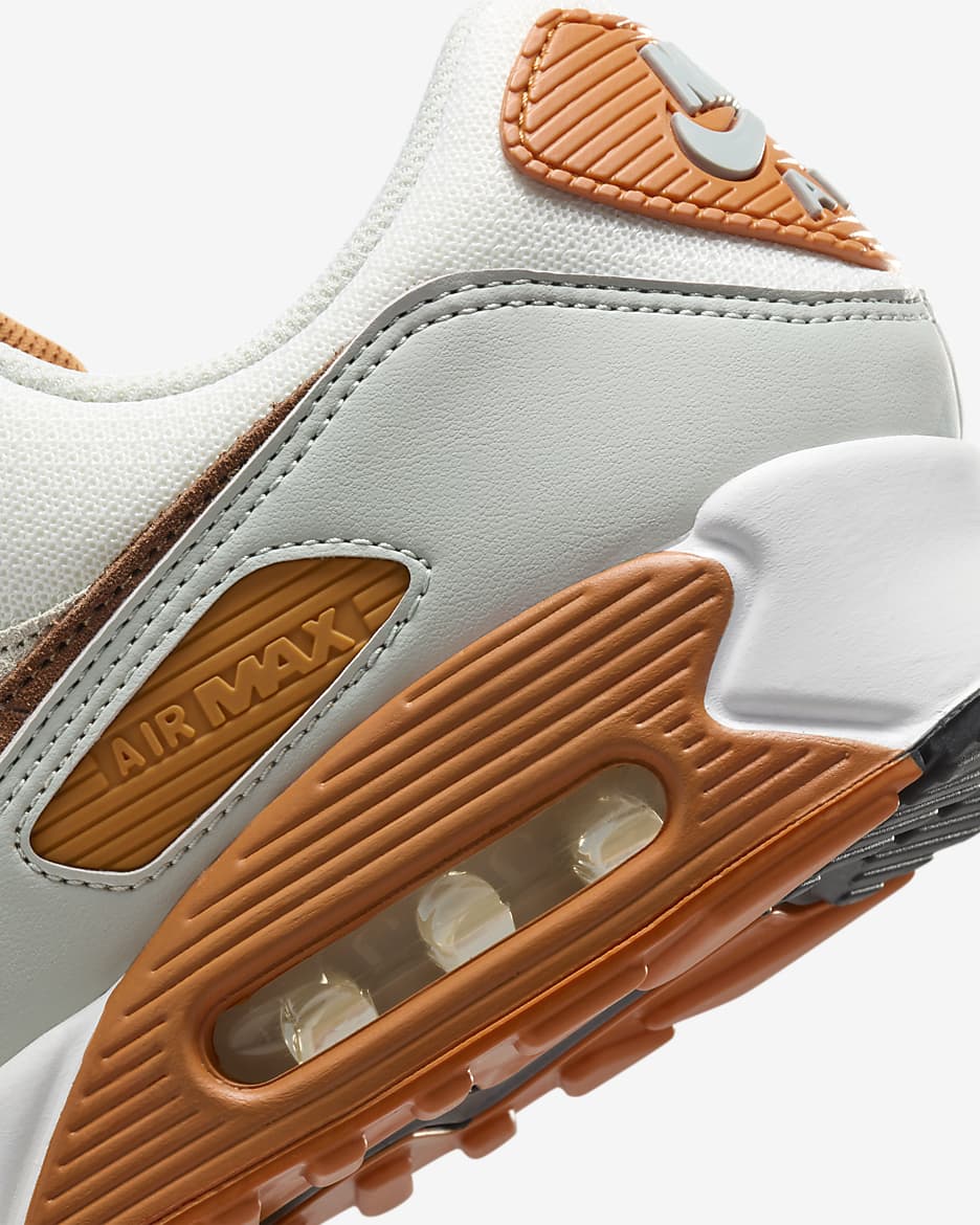 Nike Air Max 90 Men's Shoes - Summit White/Monarch/Light Pumice/Light British Tan