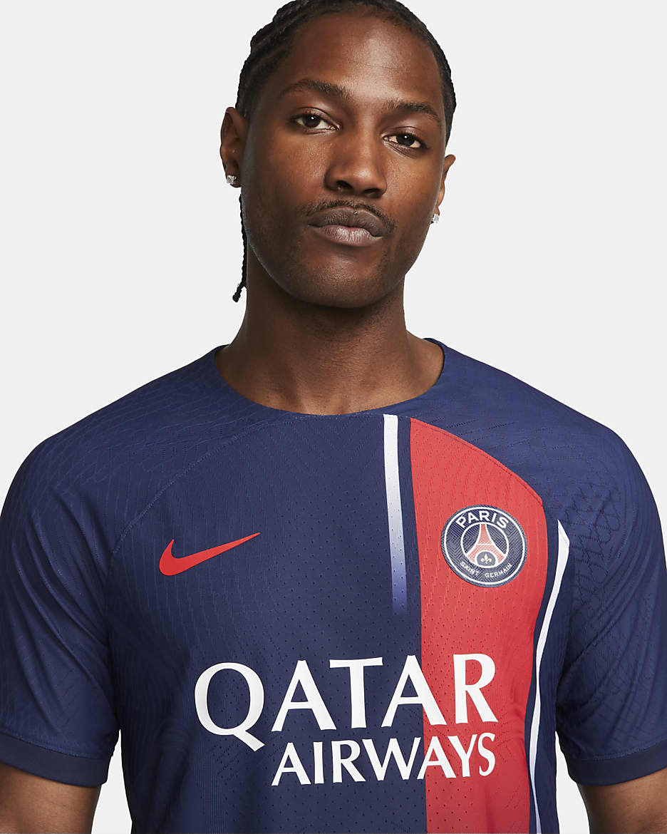 Paris Saint-Germain 2023/24 Match Home Men's Nike Dri-FIT ADV Soccer Jersey - Midnight Navy/University Red/University Red