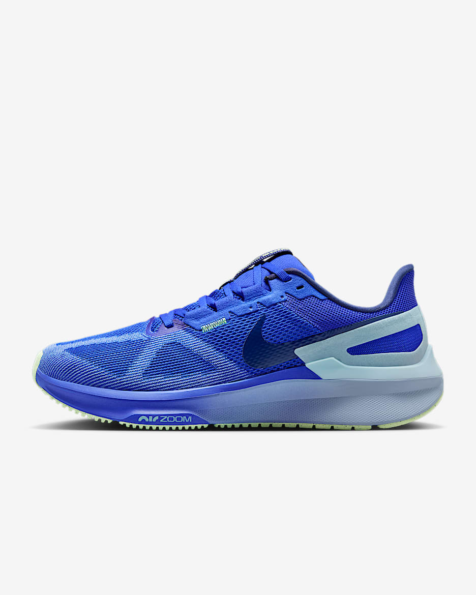 Tenis de correr en pavimento para hombre Nike Structure 25 - Hiperroyal/Azul militar claro/Polar/Azul marino medianoche