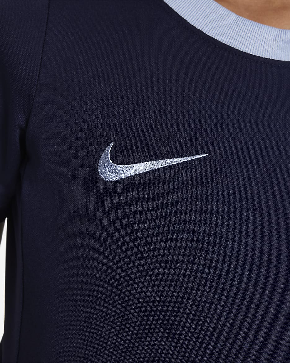 FFF Academy Pro Younger Kids' Nike Dri-FIT Football Short-Sleeve Top - Blackened Blue/Cobalt Bliss