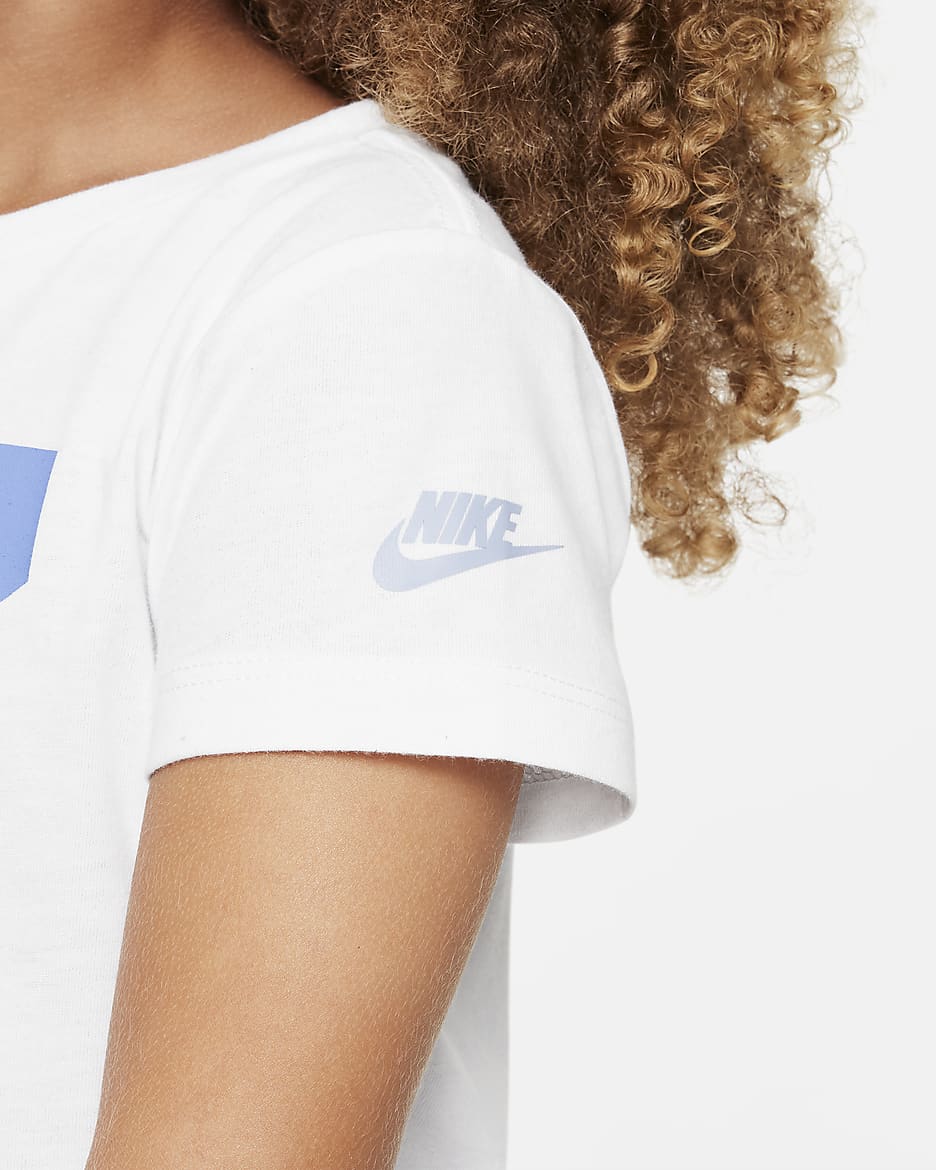 Nike Relaxed Tee and Scrunchie Set Toddler 2-Piece Set - White