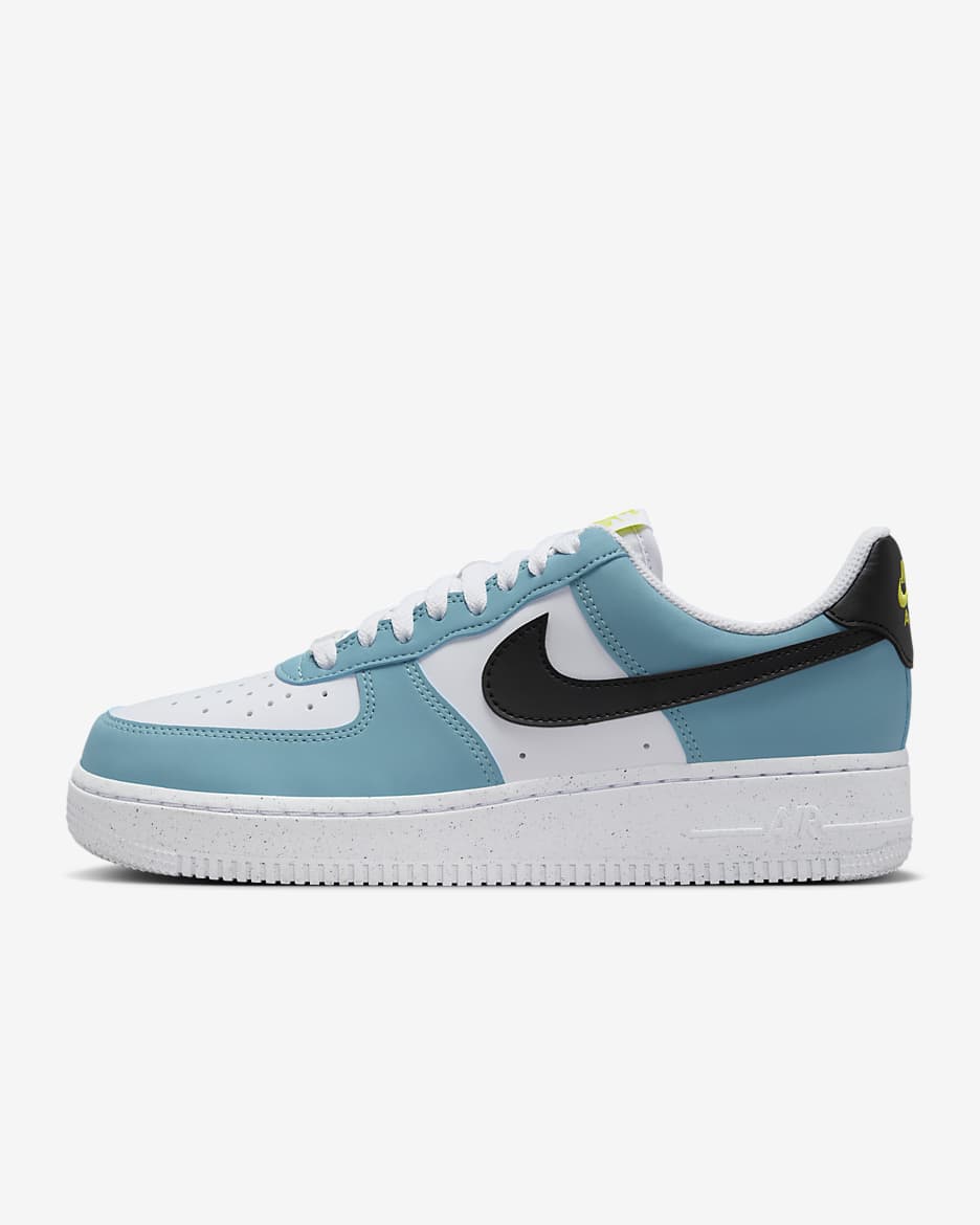 Sapatilhas Nike Air Force 1 '07 para mulher - Turquesa Denim/Branco/Cyber/Preto