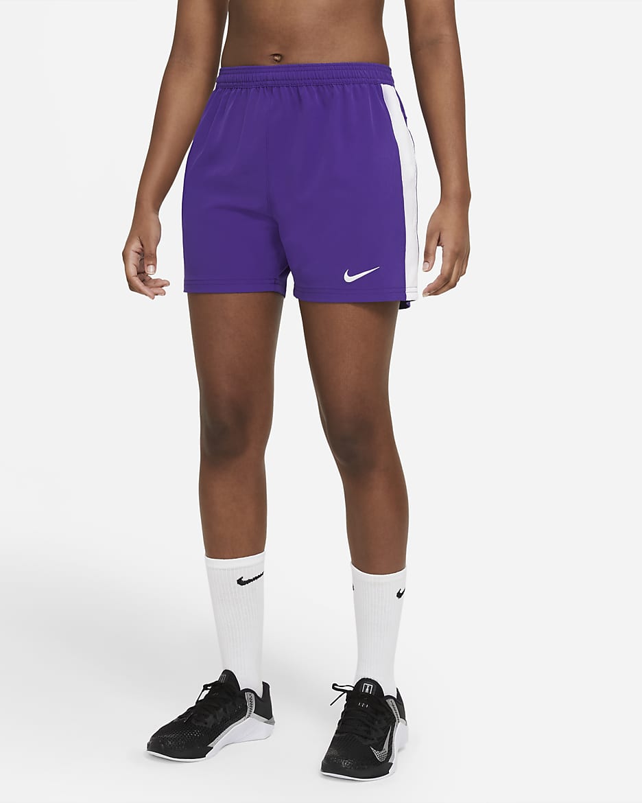 Shorts de fútbol Flag para mujer Nike Vapor - Morado team/Blanco team/Blanco team