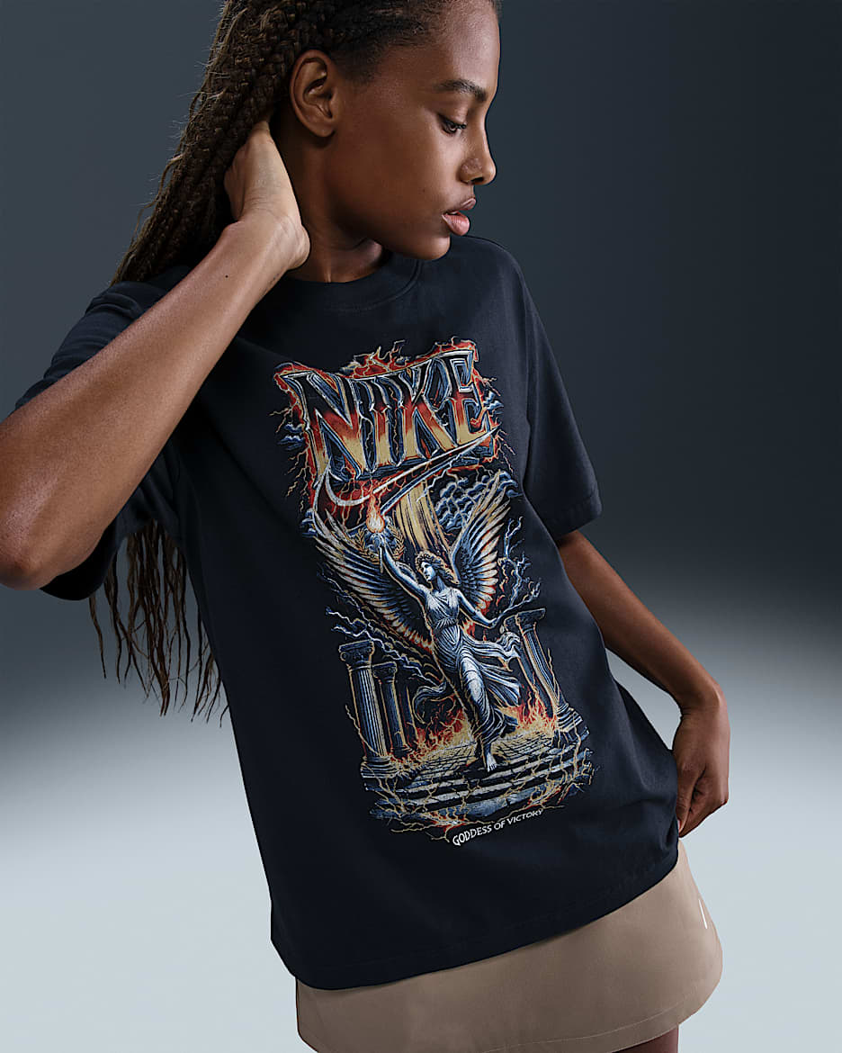 Nike Sportswear Women's Loose T-Shirt - Off Noir