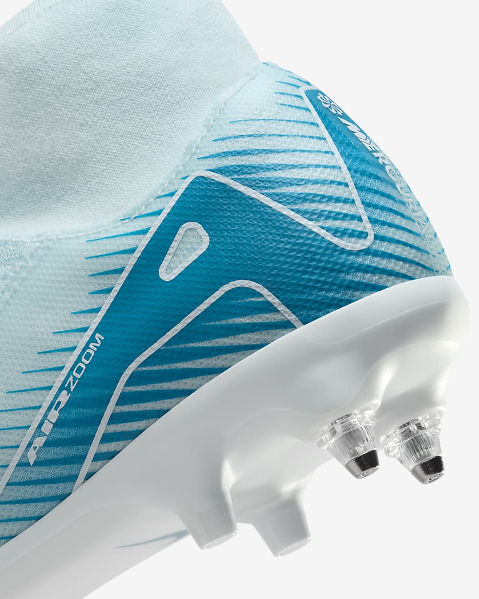 Nike Mercurial Superfly 10 Academy SG-Pro High-Top Football Boot - Glacier Blue/Blue Orbit