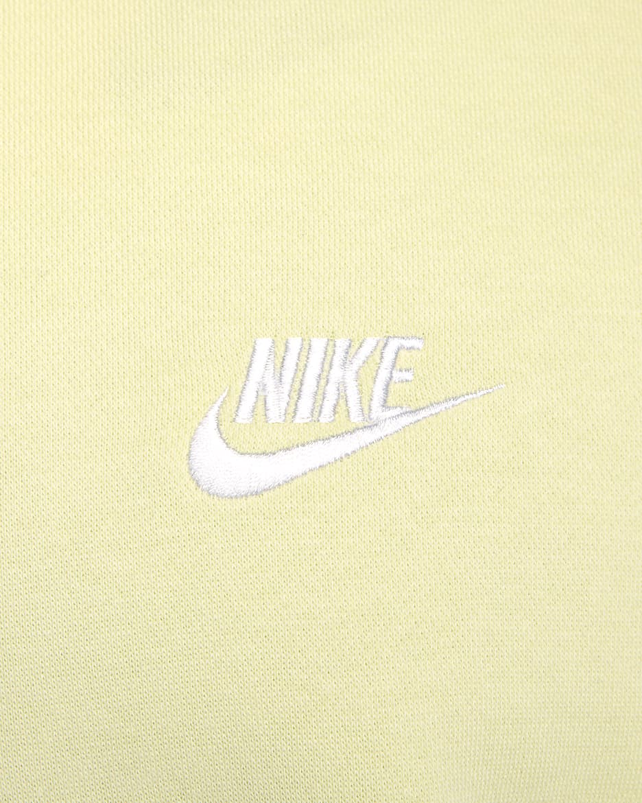 Nike Sportswear Club fleecehettegenser til herre - Life Lime/Life Lime/Hvit