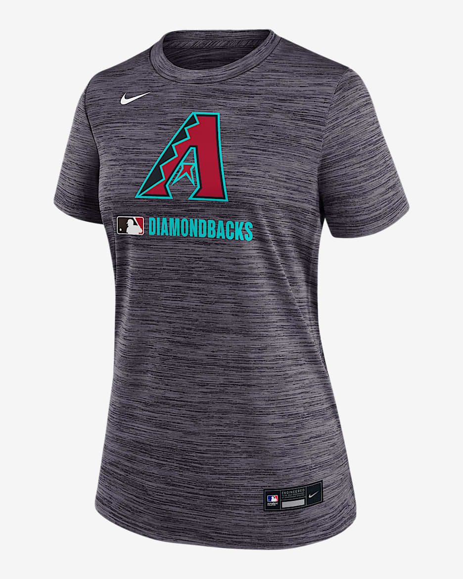 Arizona Diamondbacks Authentic Collection Velocity Women's Nike Dri-FIT MLB T-Shirt - Black