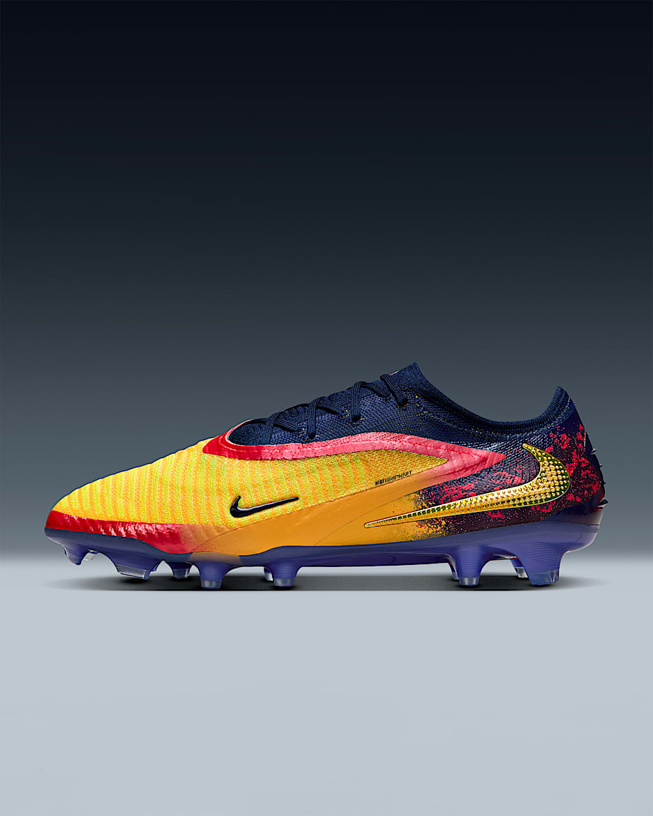Nike Phantom 6 Low Elite 'Erling Haaland' Firm-Ground Football Boot - Laser Orange/Blue Void/Lemon Venom
