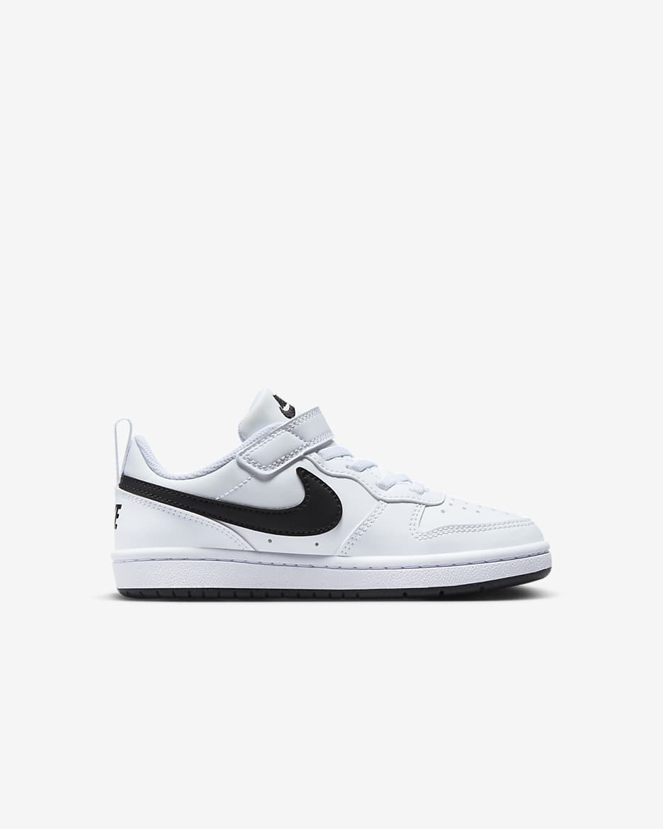 Nike Court Borough Low Recraft Younger Kids' Shoes - White/Black