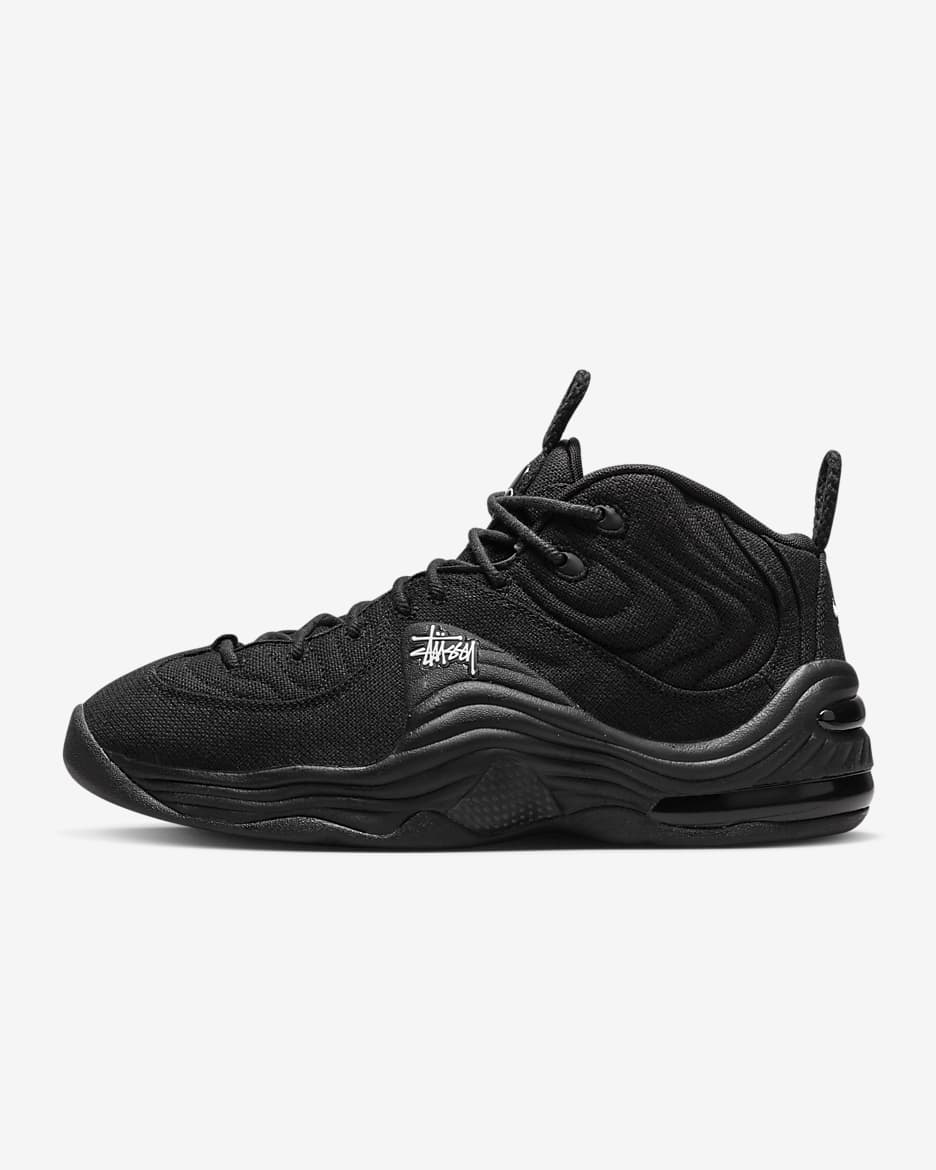 Chaussure Nike Air Penny 2 x Stüssy pour homme - Noir/Noir/Blanc