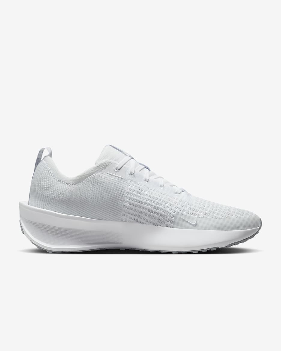 Nike Interact Run 男款路跑鞋 - 白色/Wolf Grey/Pure Platinum