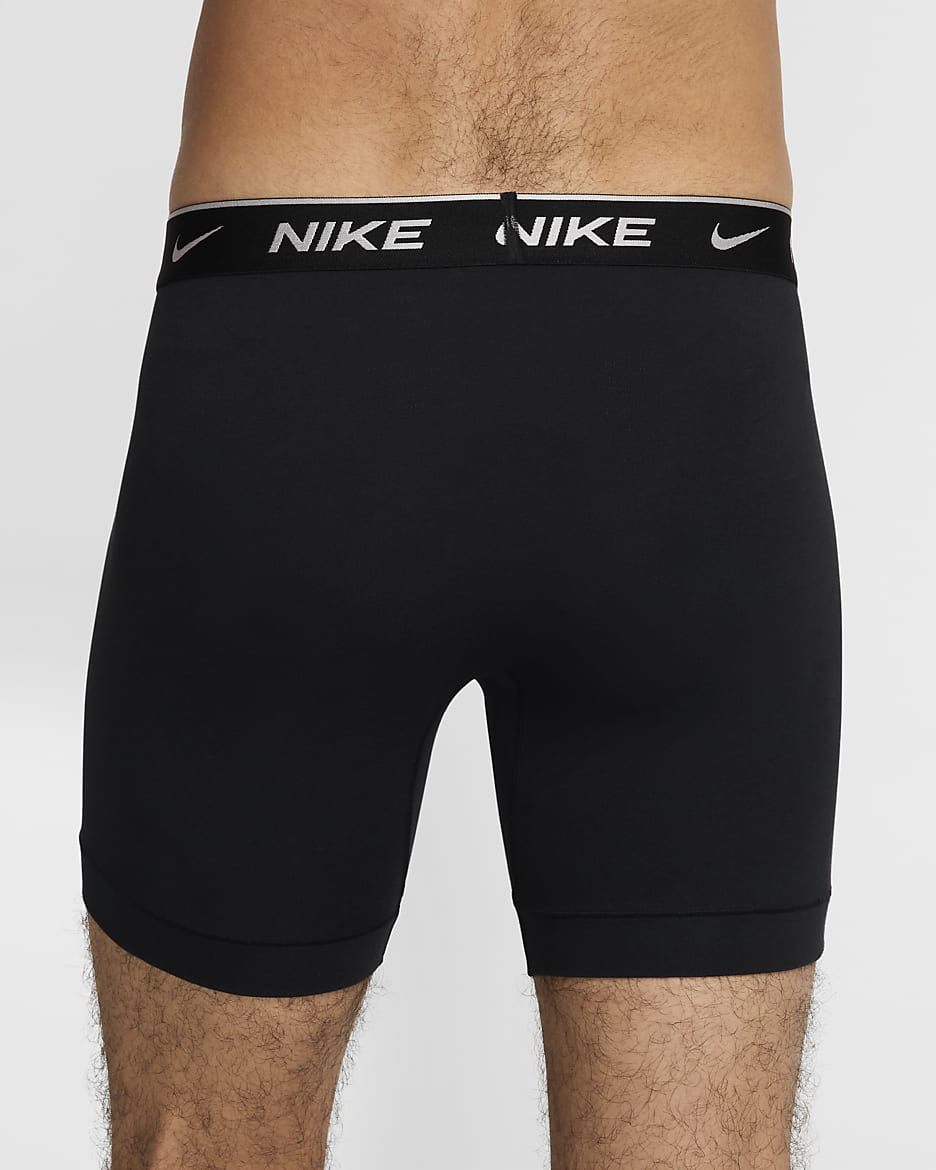 Nike Dri-FIT Essential Cotton Stretch Men's Boxer Briefs (3-Pack) - Silver