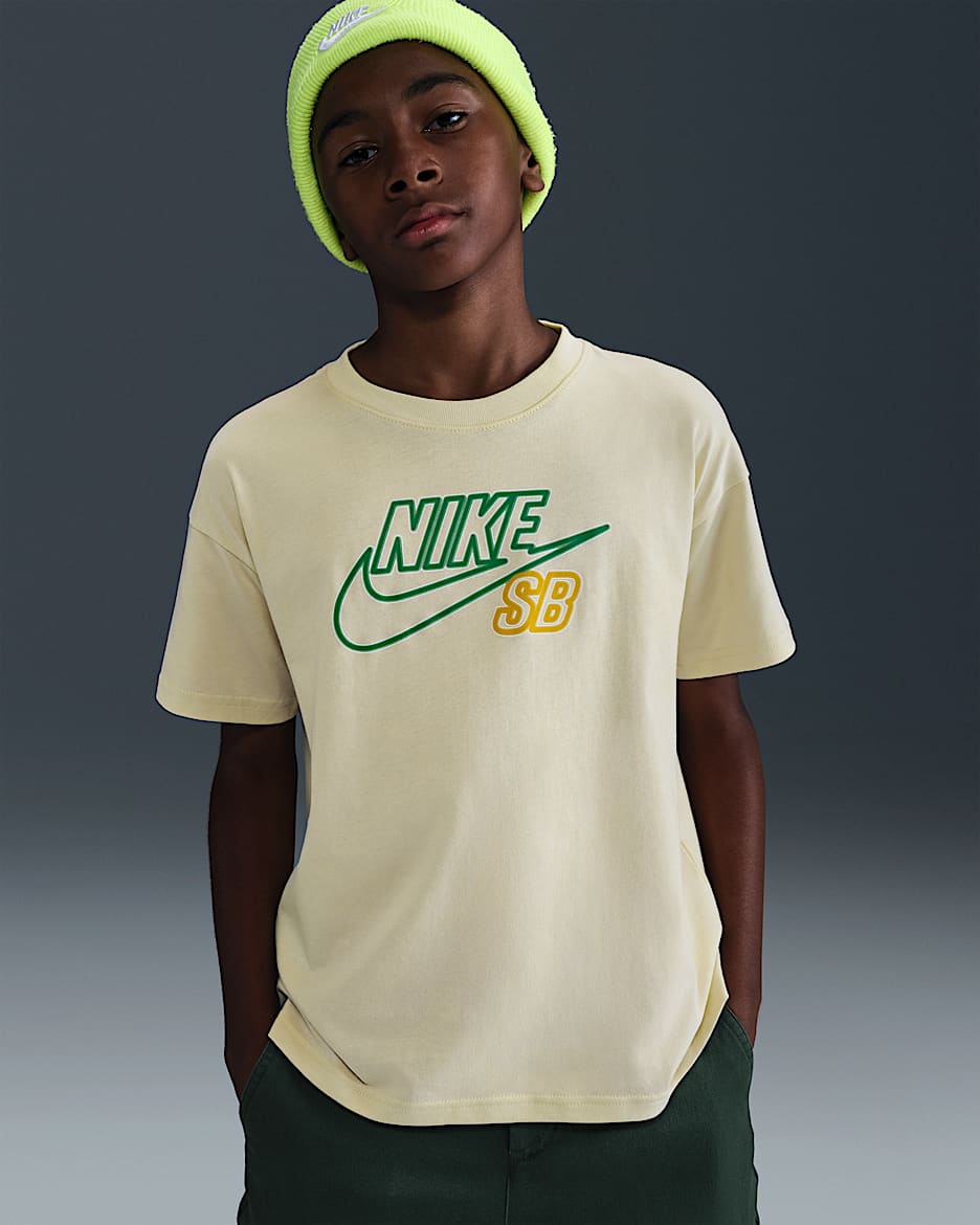 T-shirt da skateboard Max90 Nike Sportswear – Ragazzo/a - Light Khaki