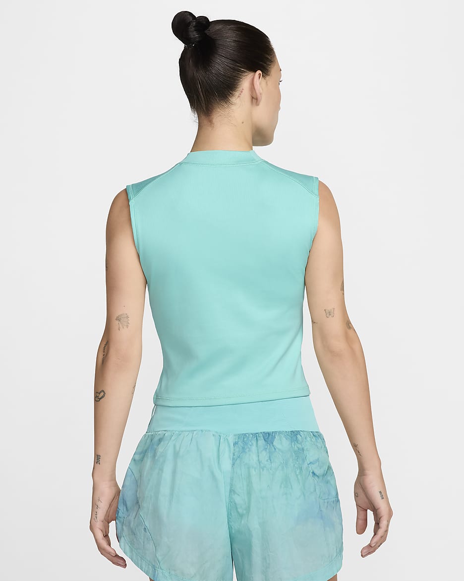 Nike Trail Dri-FIT Storage løpesinglet til dame - Green Frost/Smokey Blue