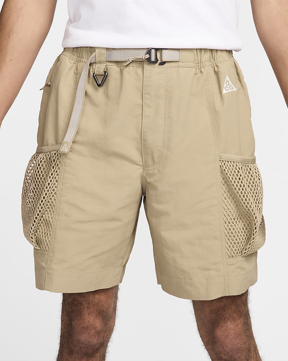 Short cargo Nike ACG « Snowgrass » pour homme - Khaki/Light Iron Ore/Summit White