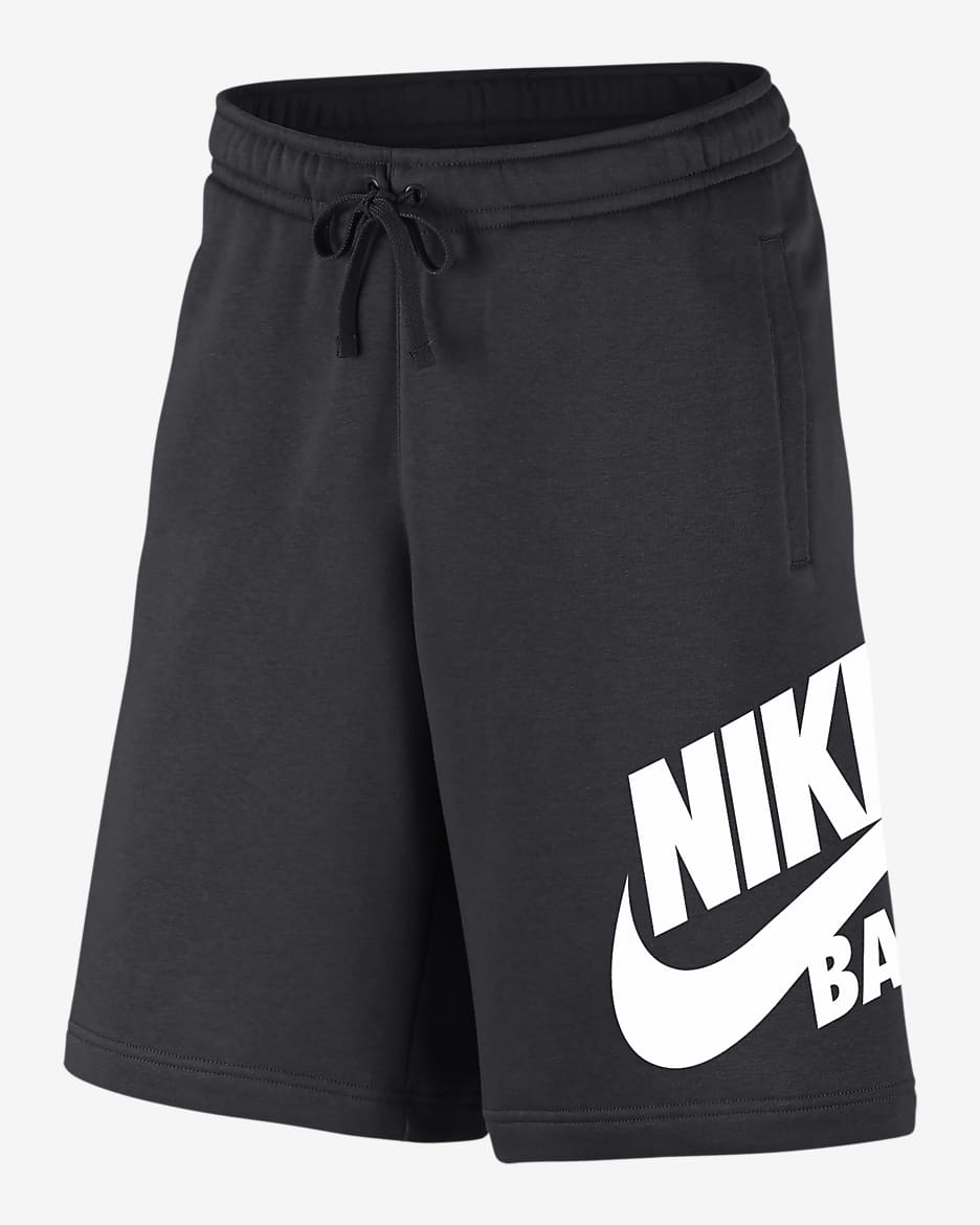 Shorts de béisbol para hombre Nike Sportswear Club Fleece - Antracita