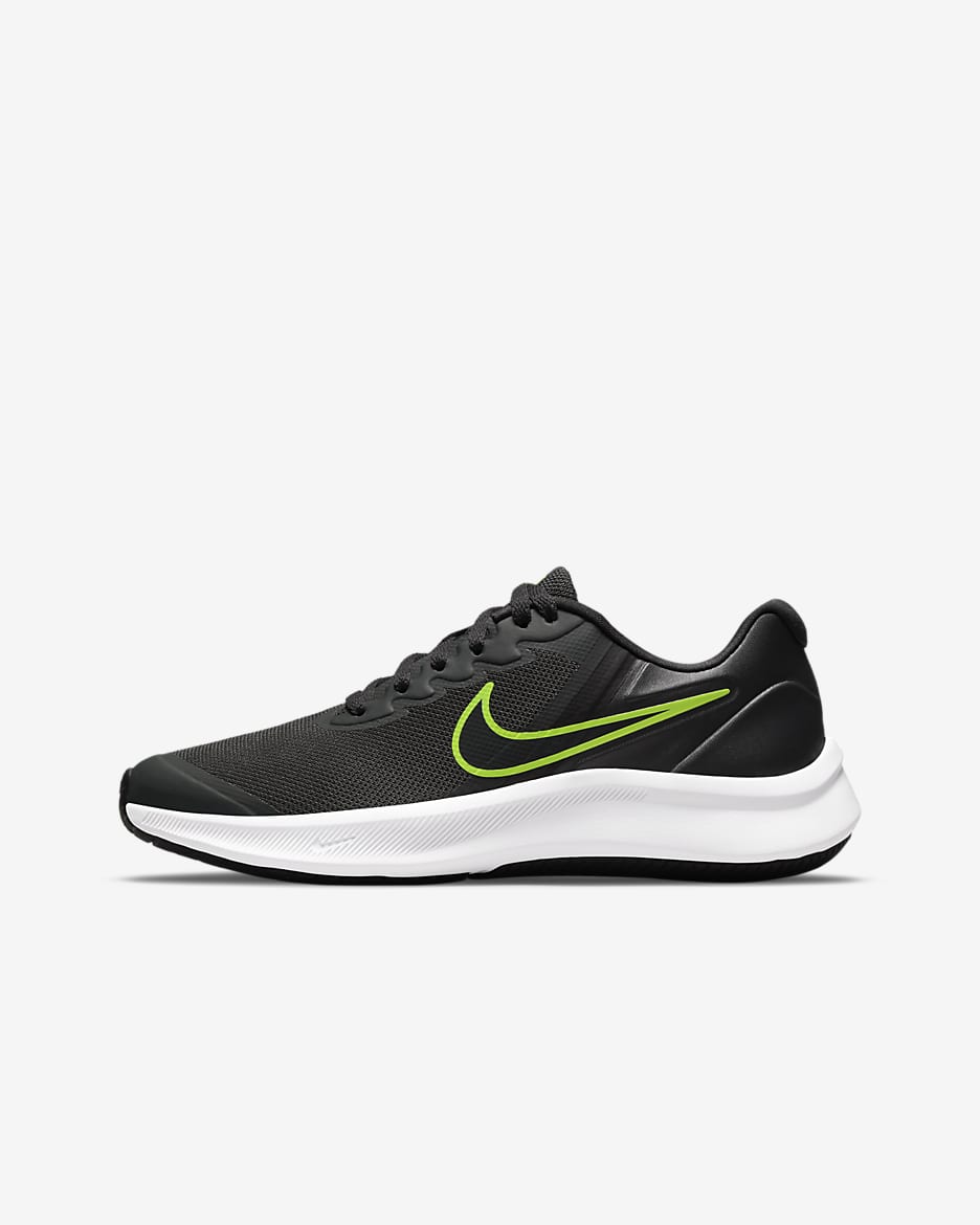 Nike Star Runner 3 Older Kids' Road Running Shoes - Dark Smoke Grey/Black/Black