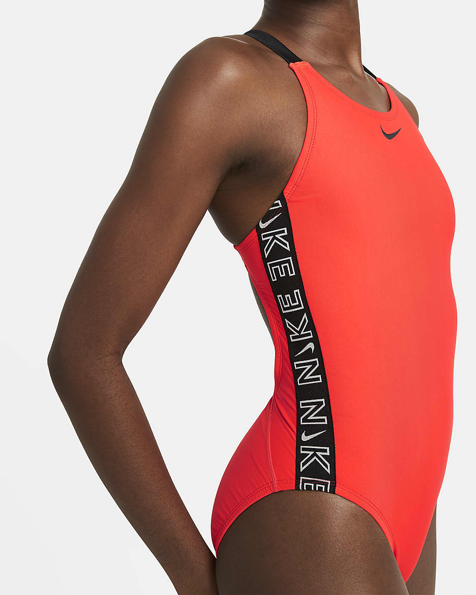 Nike Fastback Women's 1-Piece Swimsuit - Bright Crimson