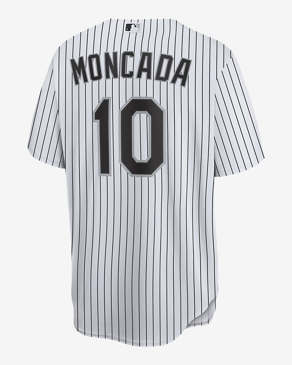 Jersey de béisbol Replica para hombre MLB Chicago White Sox (Yoan Moncada) - Blanco