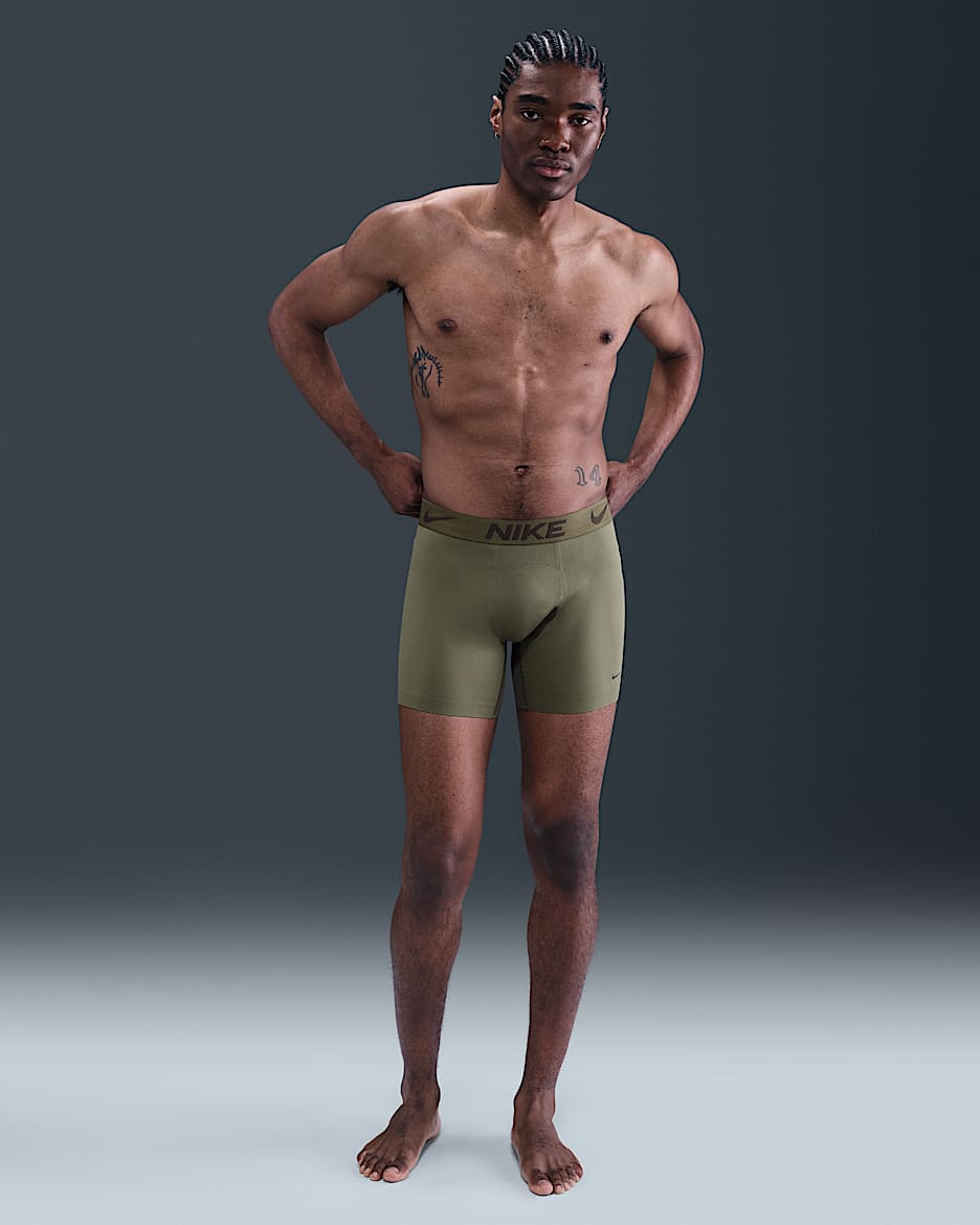 Nike Elite Micro Men's Dri-FIT ADV Boxer Briefs - Medium Olive