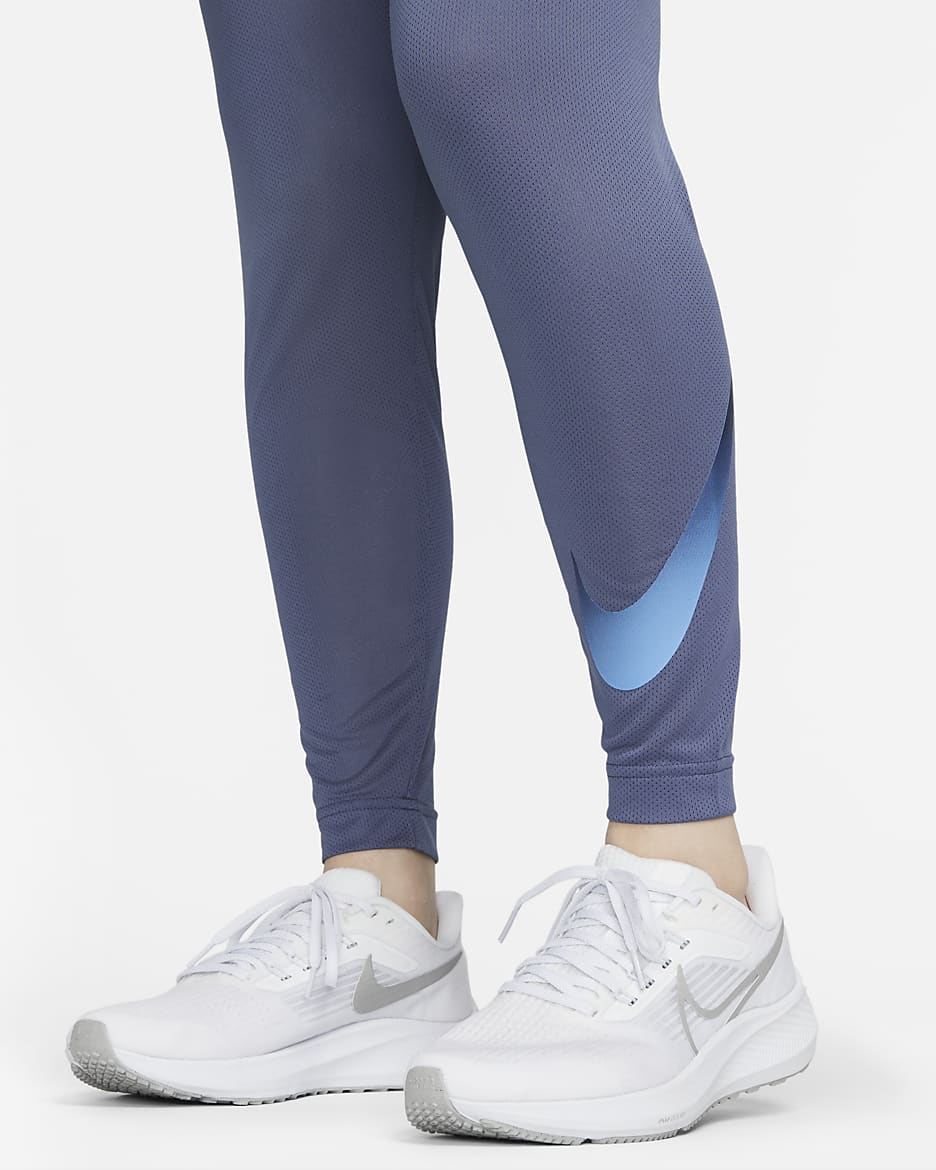 Nike Dri-FIT Swoosh Run Women's Running Trousers - Diffused Blue