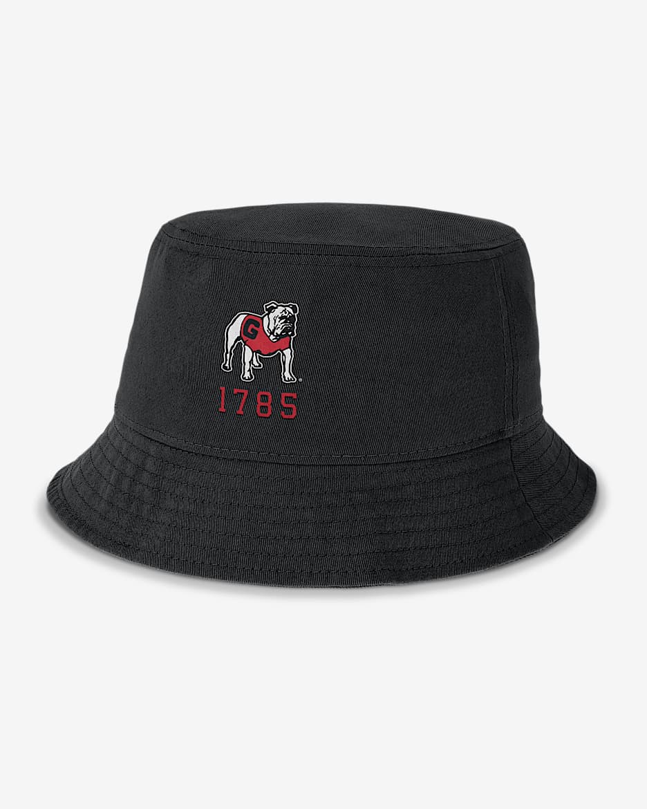Georgia Bulldogs Legacy Apex Men's Nike College Bucket Hat - Black
