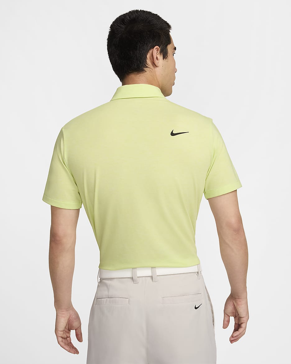 Nike Dri-FIT Tour Men's Golf Polo - Light Lemon Twist/Black