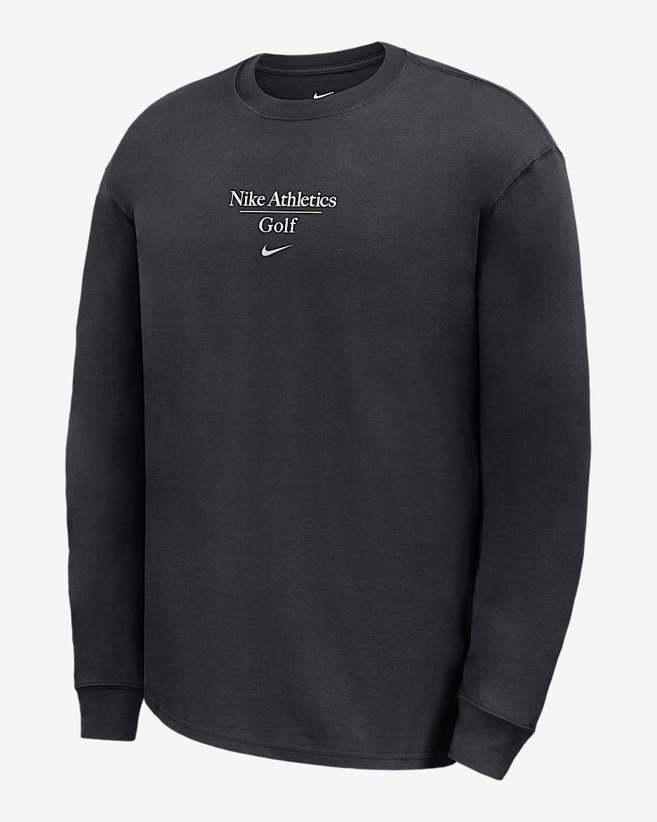 Nike Max90 Men's Golf Long-Sleeve T-Shirt - Black