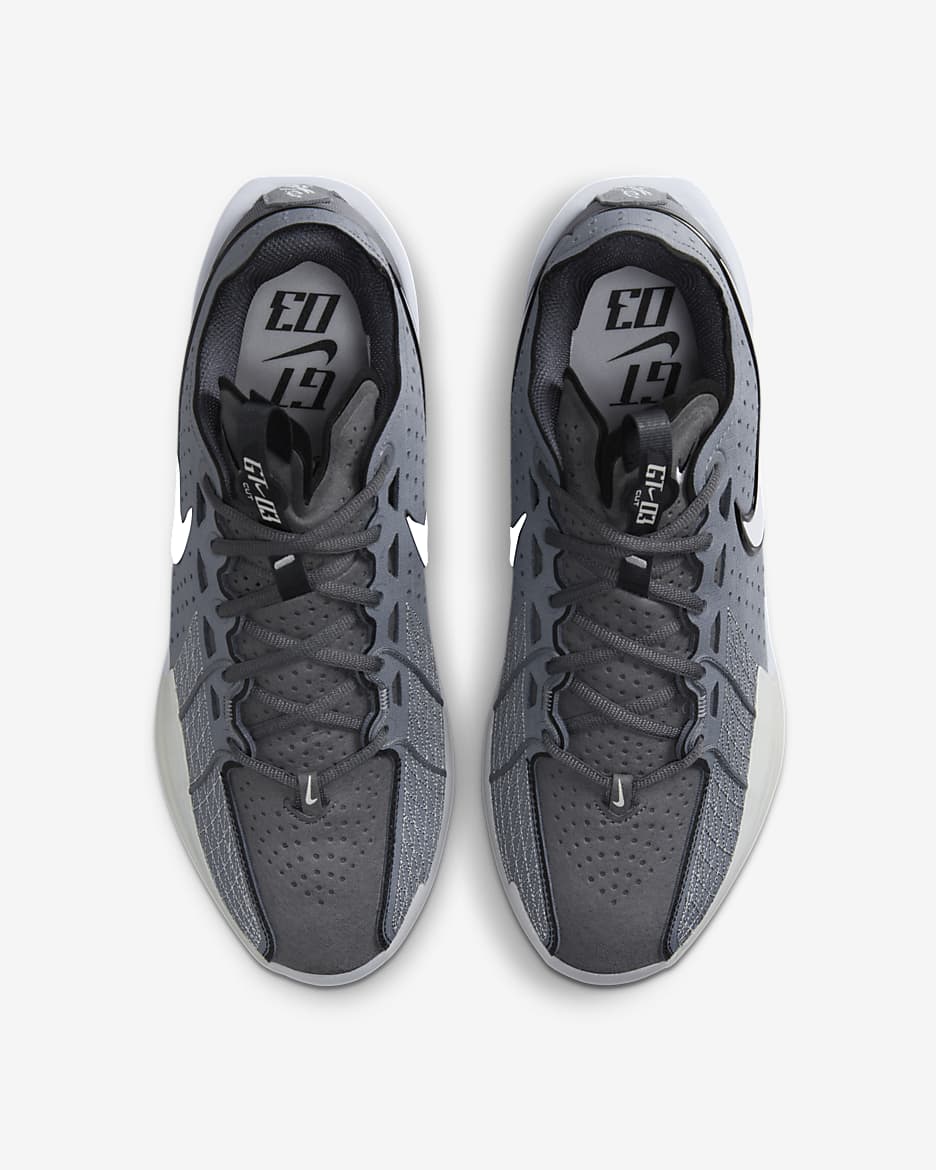 Nike G.T. Cut 3 Basketball Shoes - Cool Grey/Football Grey/Sail/Black