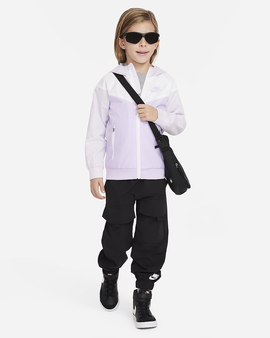 Nike Sportswear Windrunner Little Kids' Full-Zip Jacket - Lilac Bloom