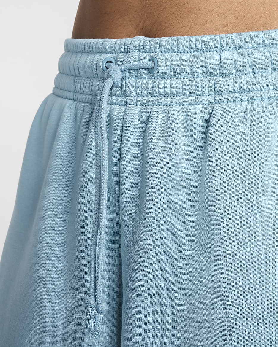 Nike Sportswear Phoenix Fleece Women's High-Waisted Oversized Tracksuit Bottoms - Denim Turquoise/Sail