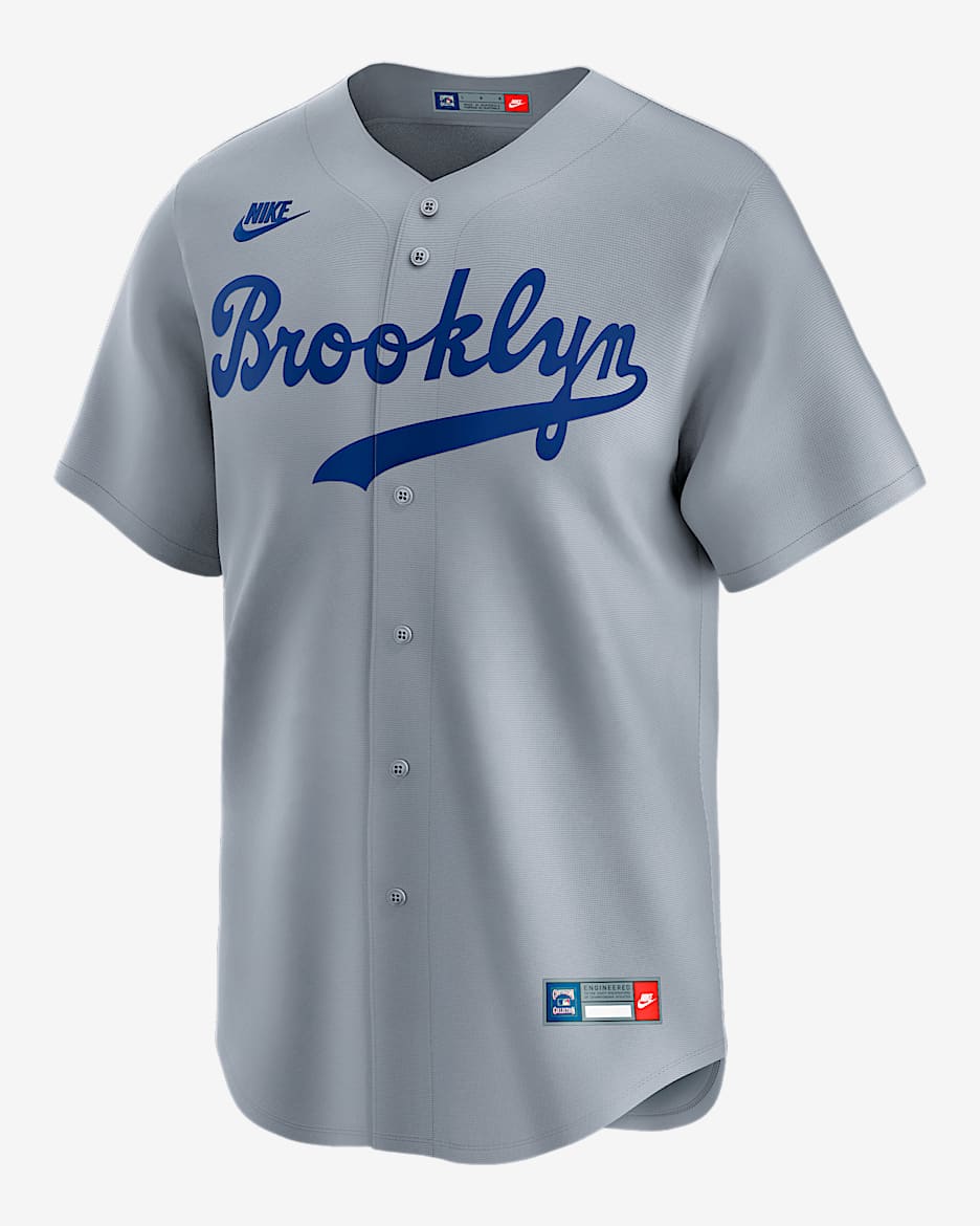 Jackie Robinson Brooklyn Dodgers Cooperstown Men's Nike Dri-FIT ADV MLB Limited Jersey - White