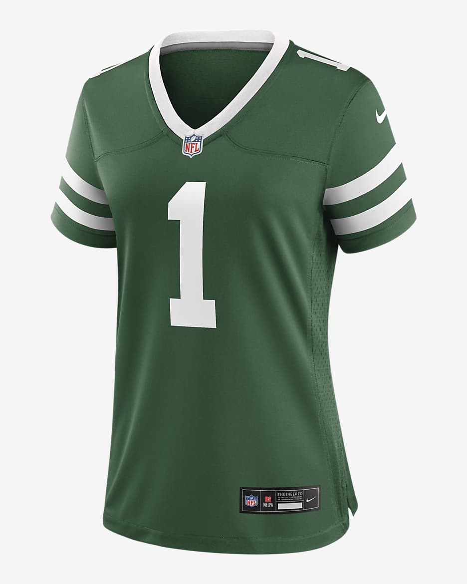 Jersey de fútbol americano Nike de la NFL Game para mujer Sauce Gardner New York Jets - Verde