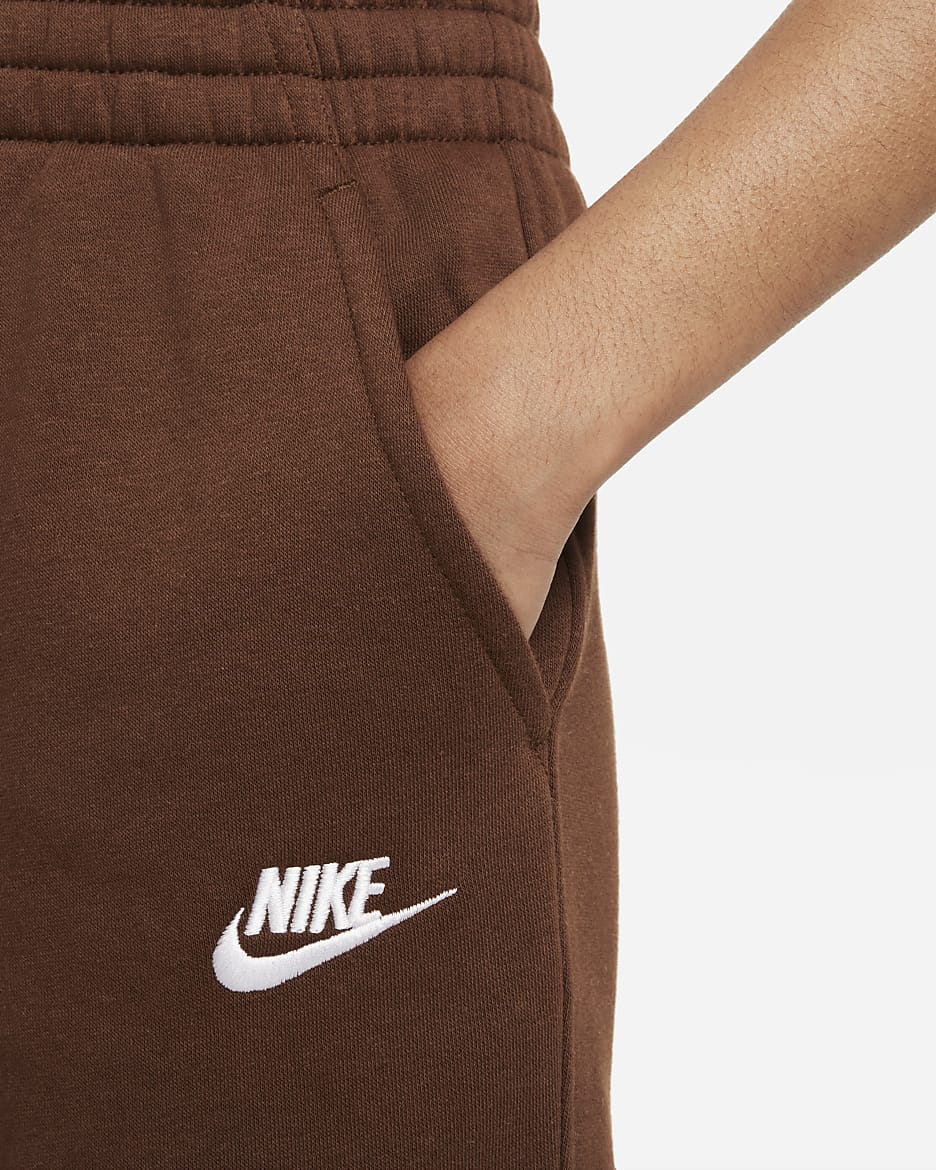 Nike Sportswear Club Fleece Big Kids' Joggers - Cacao Wow/White