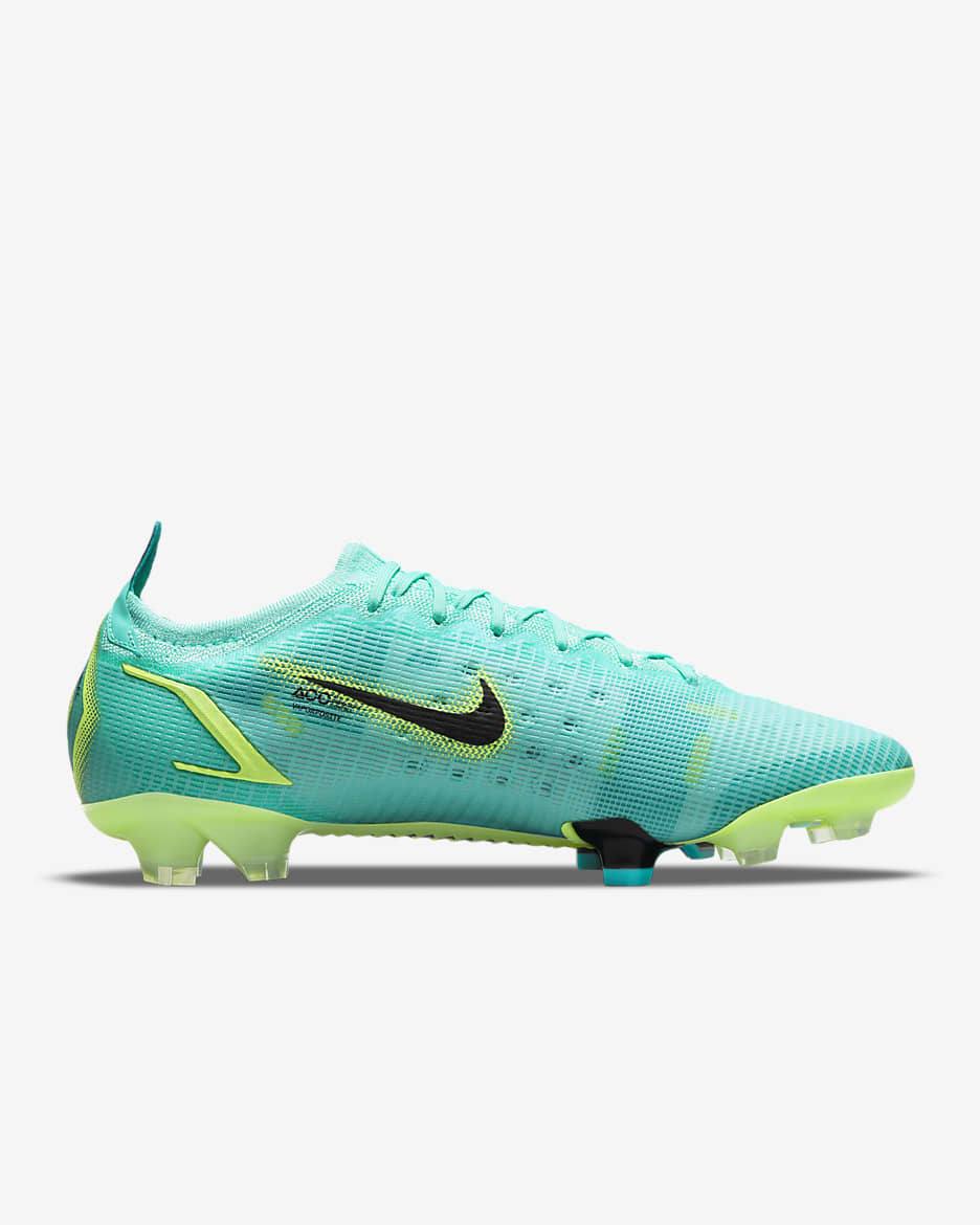 Nike Mercurial Vapor 14 Elite FG Firm-Ground Football Boot - Dynamic Turquoise/Lime Glow