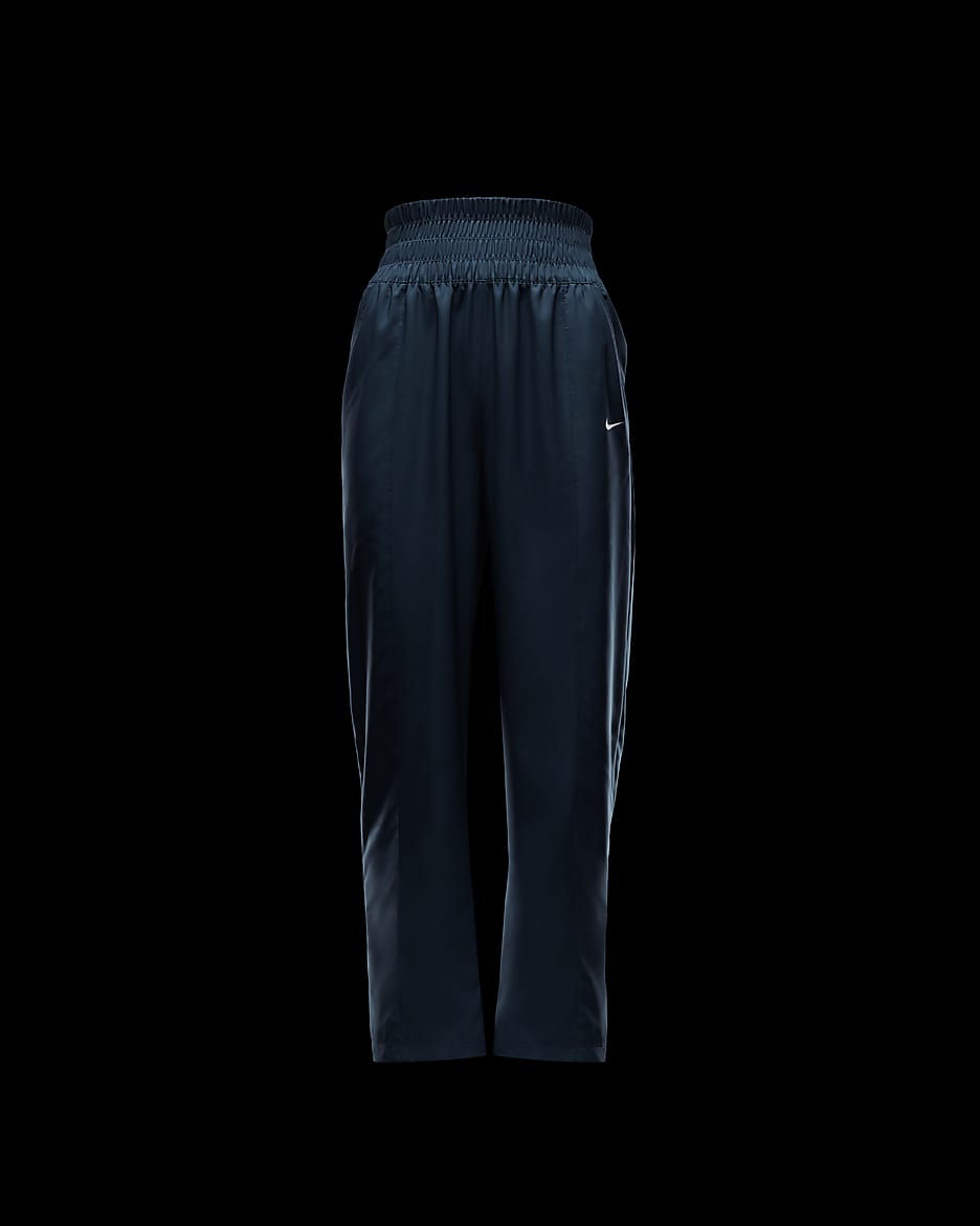 Nike Dri-FIT One Women's Ultra High-Waisted Trousers - Armoury Navy/White