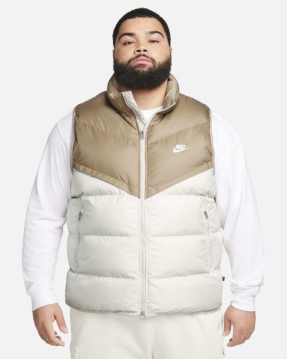 Veste sans manches isolante Nike Storm-FIT Windrunner pour homme - Khaki/Light Bone/Sail