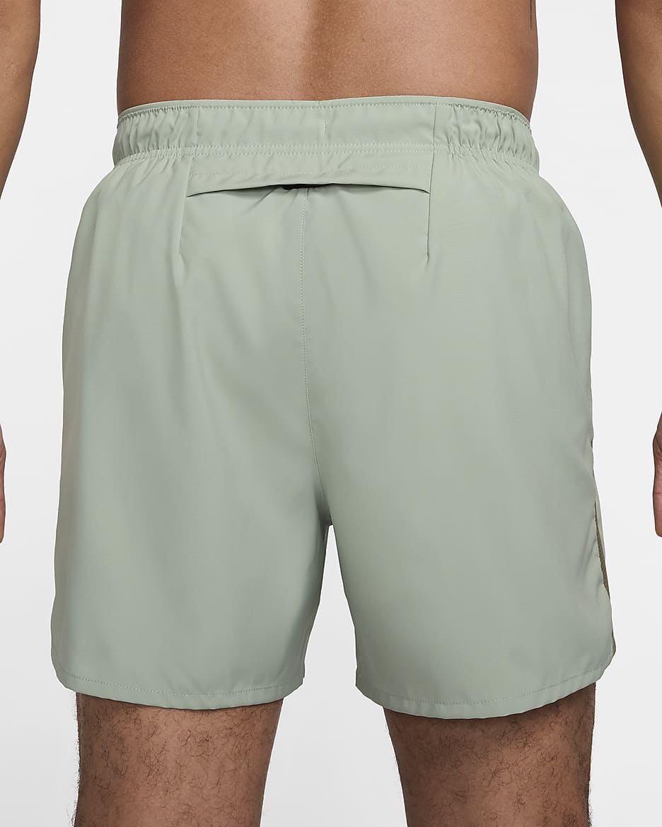 Nike Challenger Men's Dri-FIT 13cm (approx.) Brief-lined Running Shorts - Jade Horizon/Medium Olive/Black