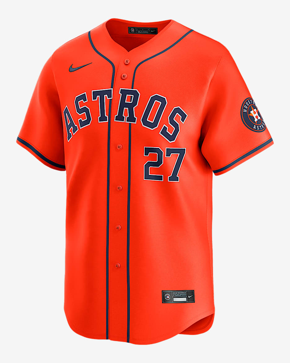 Jose Altuve Houston Astros Men's Nike Dri-FIT ADV MLB Limited Jersey - Orange