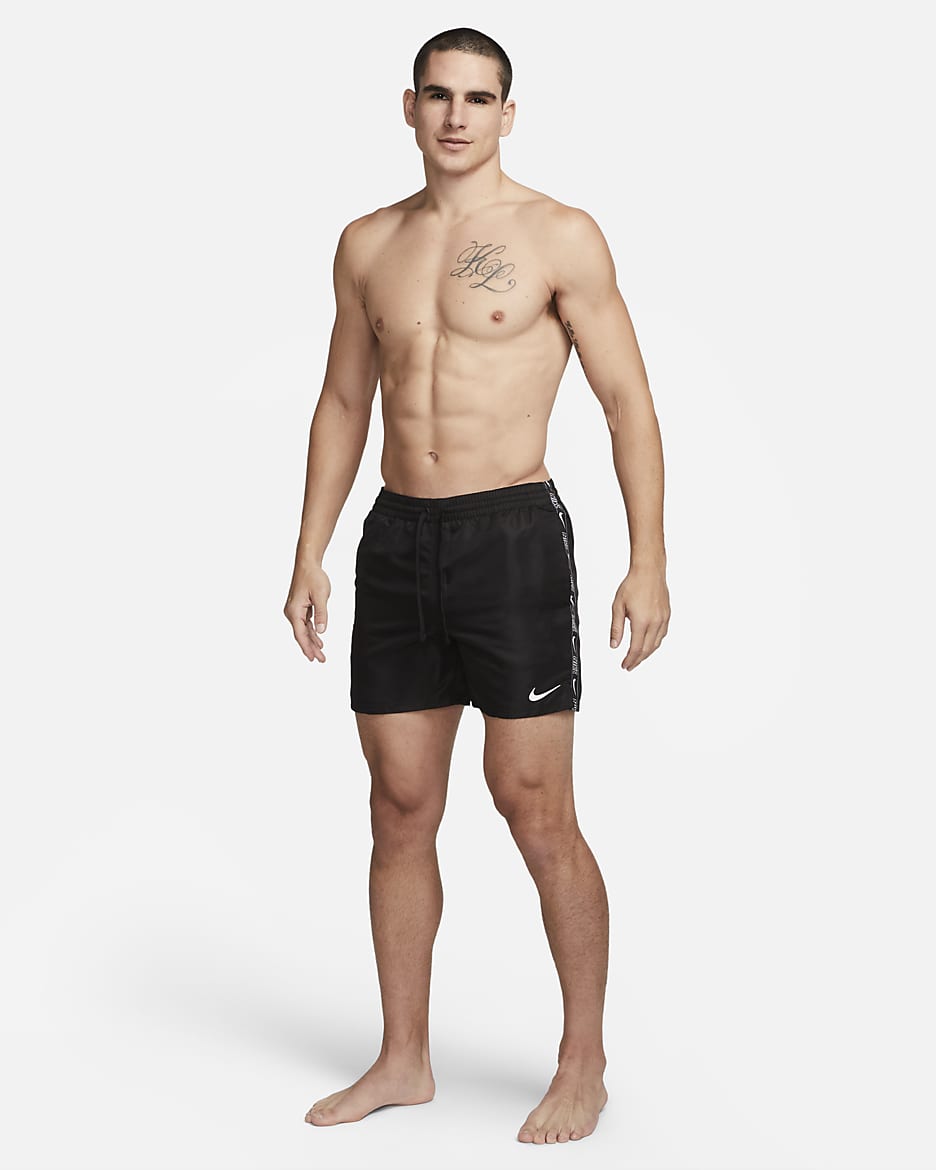 Traje de baño tipo short de voleibol de 13 cm para hombre Nike - Negro