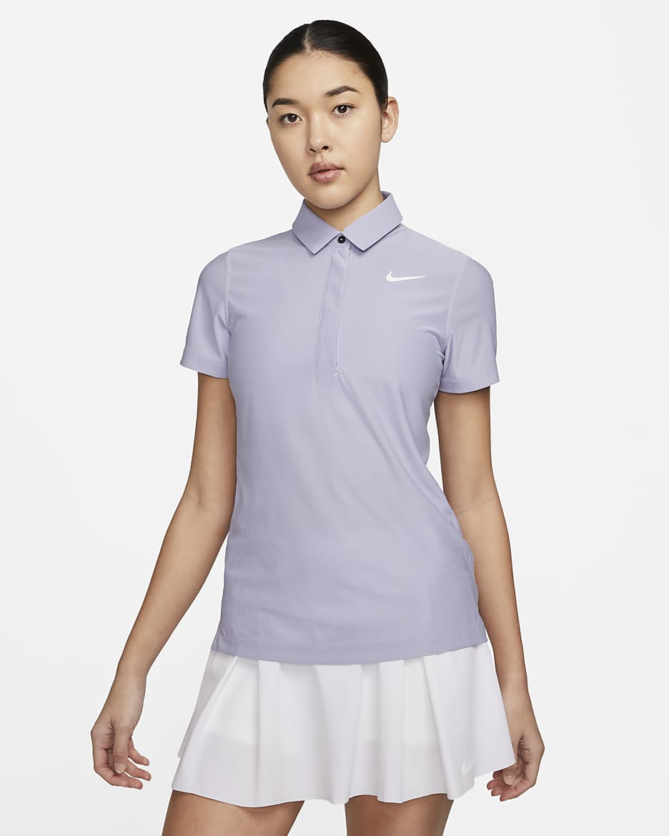Nike Dri-FIT ADV Tour Women's Short-sleeve Golf Polo - Oxygen Purple/White